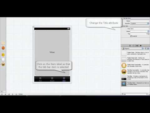 Adding Tab Bar Items in Xcode 4