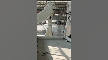 On-site debugging of our linear rail synchronizing with ABB robots.