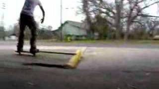 Kickflip up ledge on a waveboard-Rider:Clayton Marshall