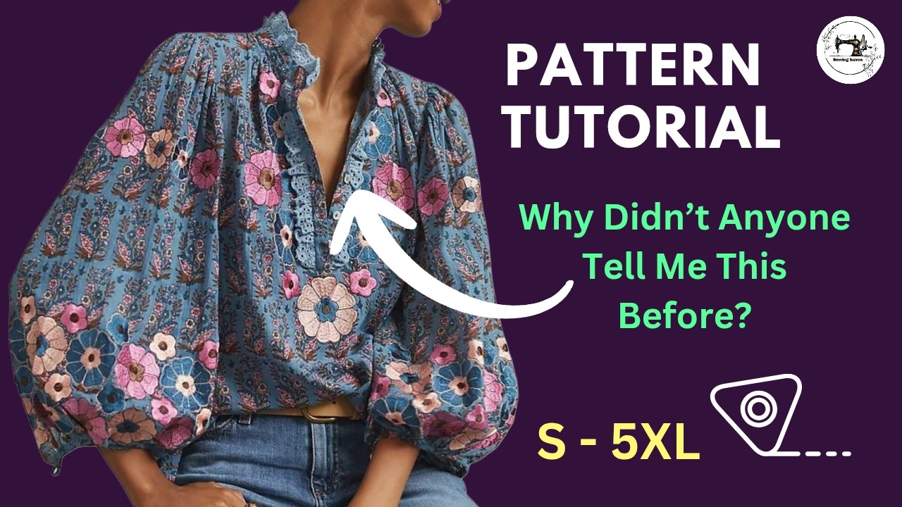 ✨ Сшейте потрясающую бохо-блузу — легкий мастер-класс и выкройка! ✂️