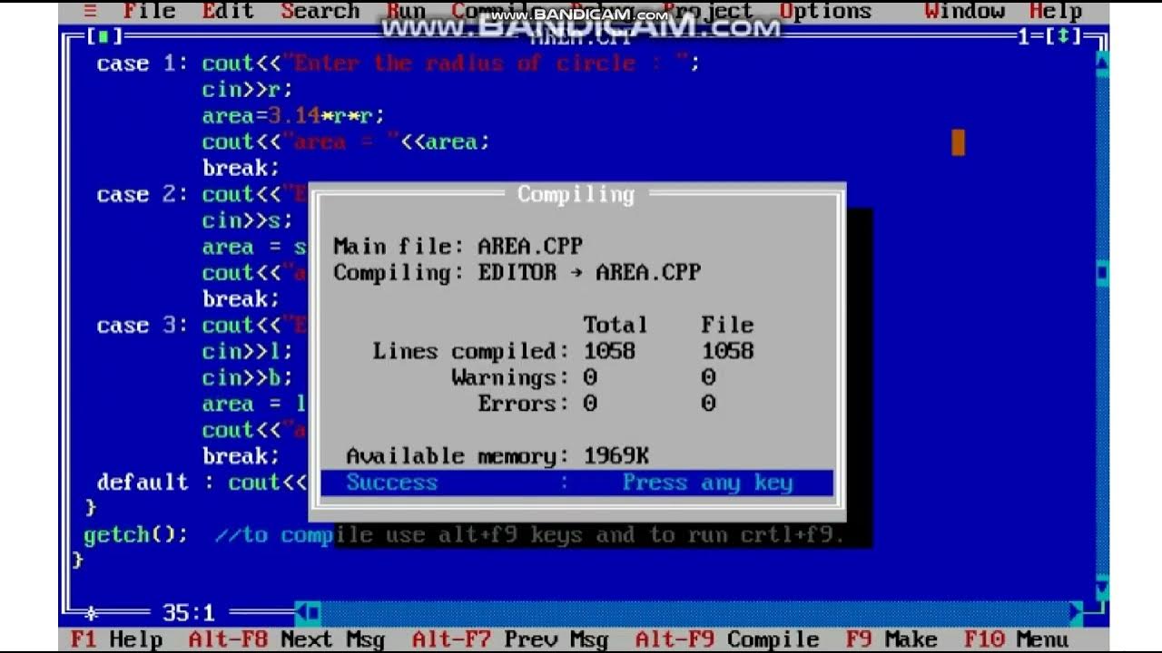 Write a program to find area of Square | Circle |Rectangle in Cpp |C++ ...