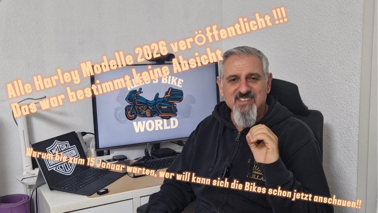 Alle Harley Modelle 2026 zu sehen, war das Absicht? Schaut euch die Bikes vor dem 15 Januar an!
