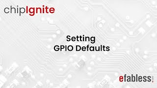 Setting GPIO Defaults