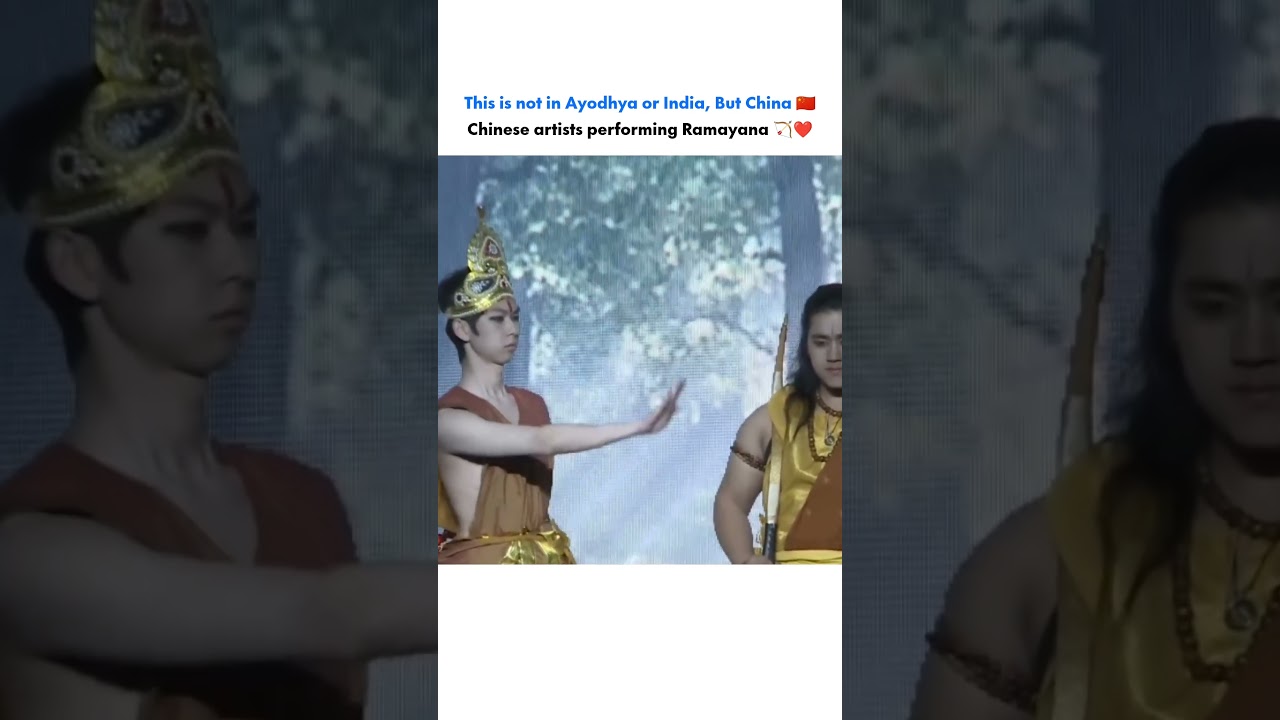 This is not in Ayodhya or India, But China Chinese artists performing Ramayana #ramayan #china#india