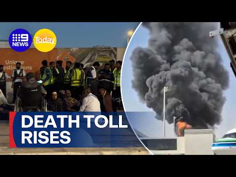 Death toll rises after deadly strike at Riyadh airport | 9 News Australia