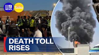 Death toll rises after deadly strike at Riyadh airport | 9 News Australia