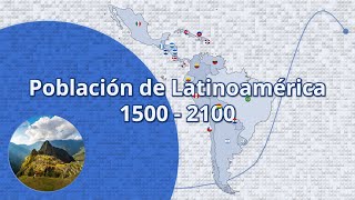 Población de Latinoamérica | 6 Siglos - Año 1500 hasta 2100