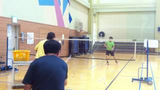 Badminton lesson 20150330(MON) - smash 1