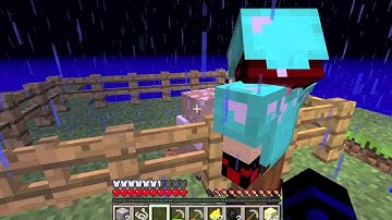 Minecraft-Airplane crash survival part 6