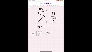 Determine whether the sum from n=1 to infinity of n/5^n converges or diverges #maths #calculus
