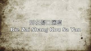 別在傷口灑鹽 Bie Zai Shang Kou Sa Yan (Don't Sprinkle Salt on the Wound) - 翻唱 Vocal Cover - 張惠妹 A-Mei