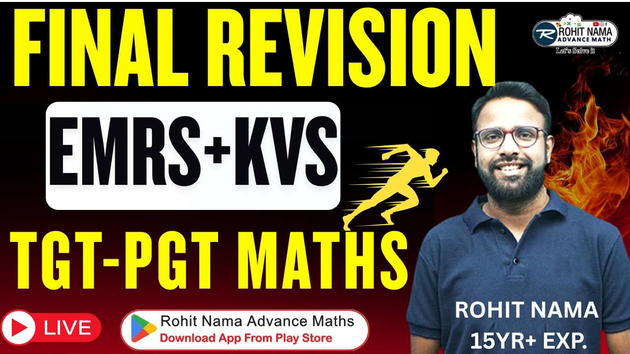 Selection Oriented PGT Maths Practice| PYQ Based Miscellaneous Questions |KVS EMRS BPSC TGTPGTMATHS