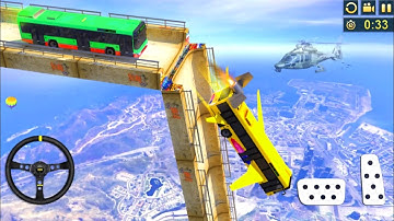 Impossible Bus Stunt Driving 2025- Mega Ramp Racing Drive Simulator- android Gameplay