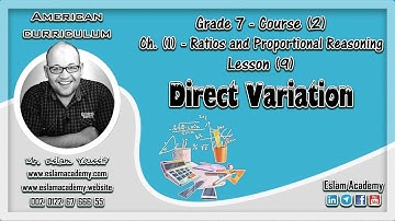 🔴 Grade 7 – Chapter 1 – Lesson 9 [[ Direct Variation ]] 🔴