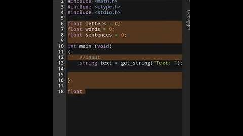 Text readability checker | C | CS50x