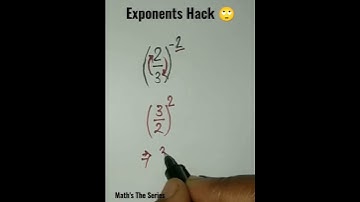Exponents Rules 🙄nd Tricks 🔥💯 #maths #mathstrickshorts #youtubeshorts #viralshorts #mathshorts .
