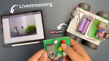 ESP-NOW and ESP32-CAM Robot Car | Wireless Video Streaming & Remote Control