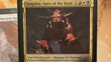 Snap dat thang and mutate on it, with Snapdax, Apex of the Hunt! complete MTG commander deck tech