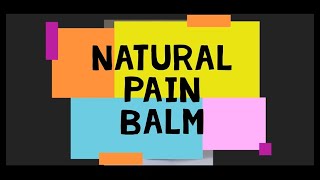 Natural Pain Balm தலம Team Futuretastic