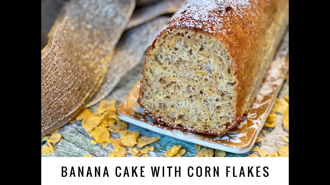 🍌Banana Cake with Corn Flakes🌾