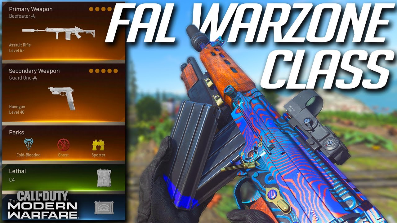 INSANE FAL CLASS SETUP FOR WARZONE - MODERN WARFARE BEST CLASS SETUP