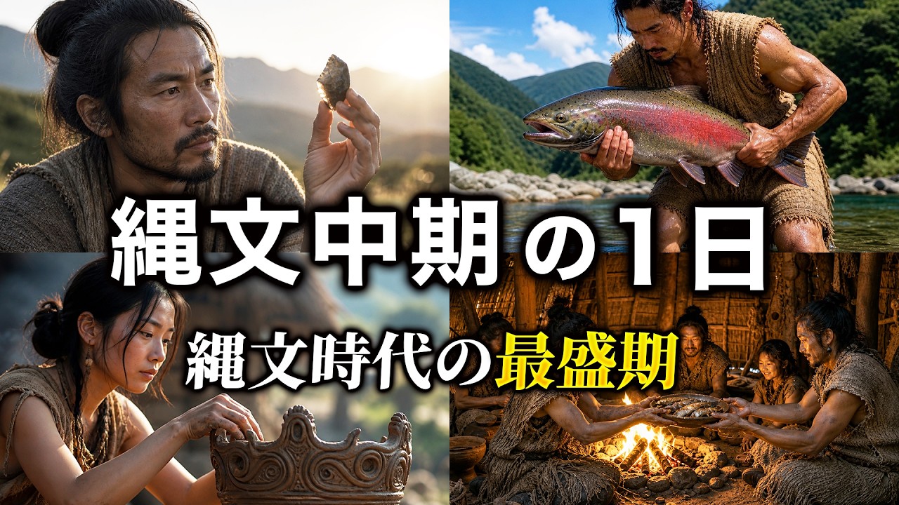 縄文中期の1日ルーティン|縄文の最盛期はどんな暮らしだったのか