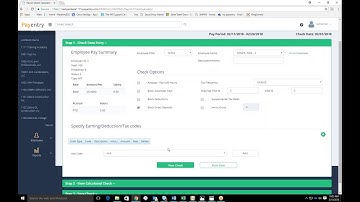 Manual Check Payroll Processing