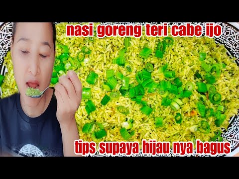 Resep Bunda RAHASIA BIKIN NASI GORENG CABE IJO AGAR WARNA NYA HIJAU CANTIK Yang Enak Dimakan