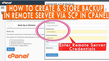 How to Create backup & store them remotely in any Server using SCP?