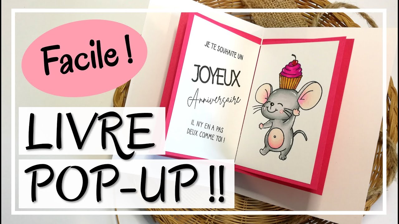 TROP BEAU !! A essayer !! POP-UP VRAIMENT FACILE !! Effet ULTRA WAOUH ! Tuto Carterie DIY Scrap