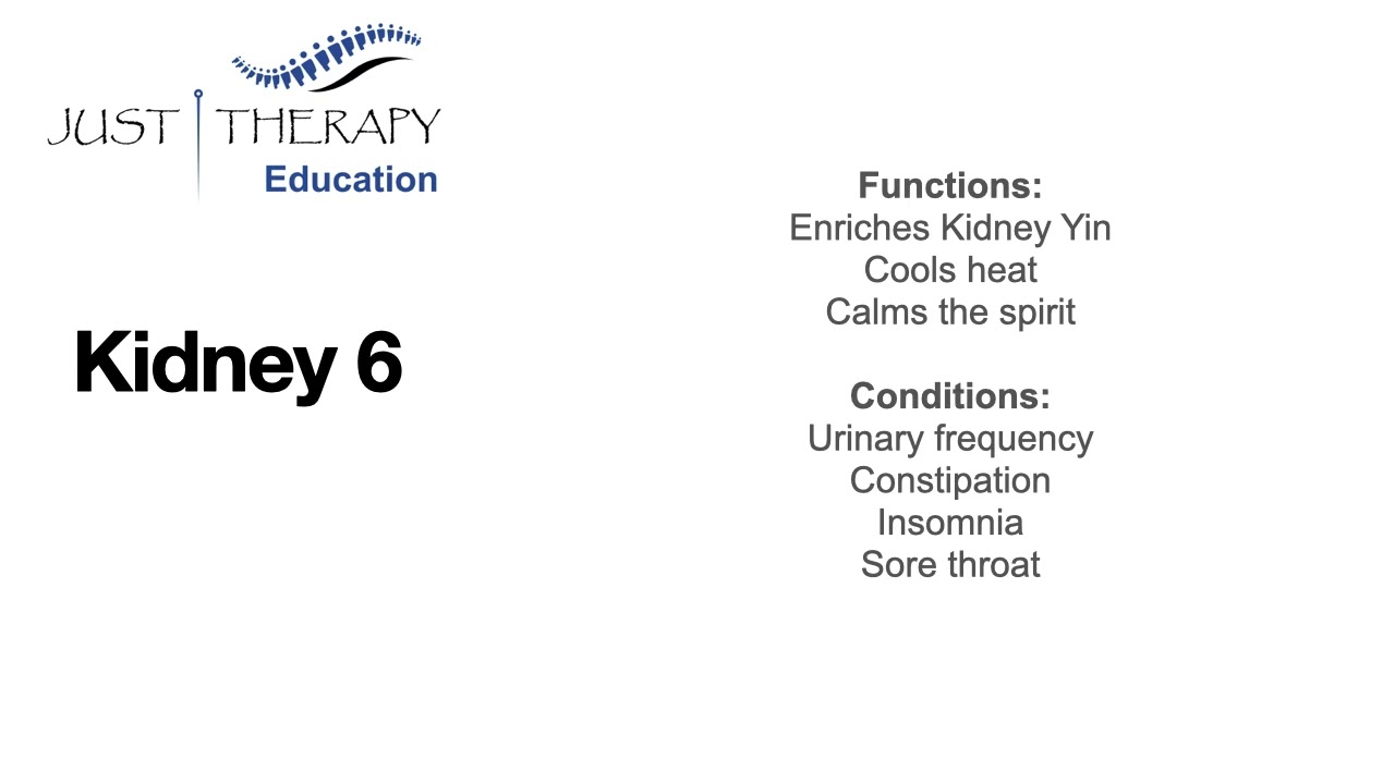 KD6 acupuncture point