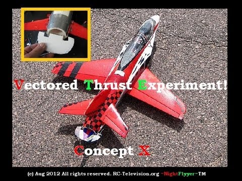 NO Elevator. Vectored-Thrust Concept X Jet Experiment.