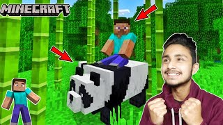I FOUND PANDA JUNGLE DURING ADVENTURE IN MINECRAFT SURVIVAL || SANSKARI GAMER screenshot 5