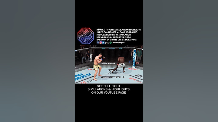 UFC Vegas 96 Jared Cannonier vs Caio Borralho MW Fight Simulation Highlight 🇺🇸🇧🇷👊🎮 #shorts