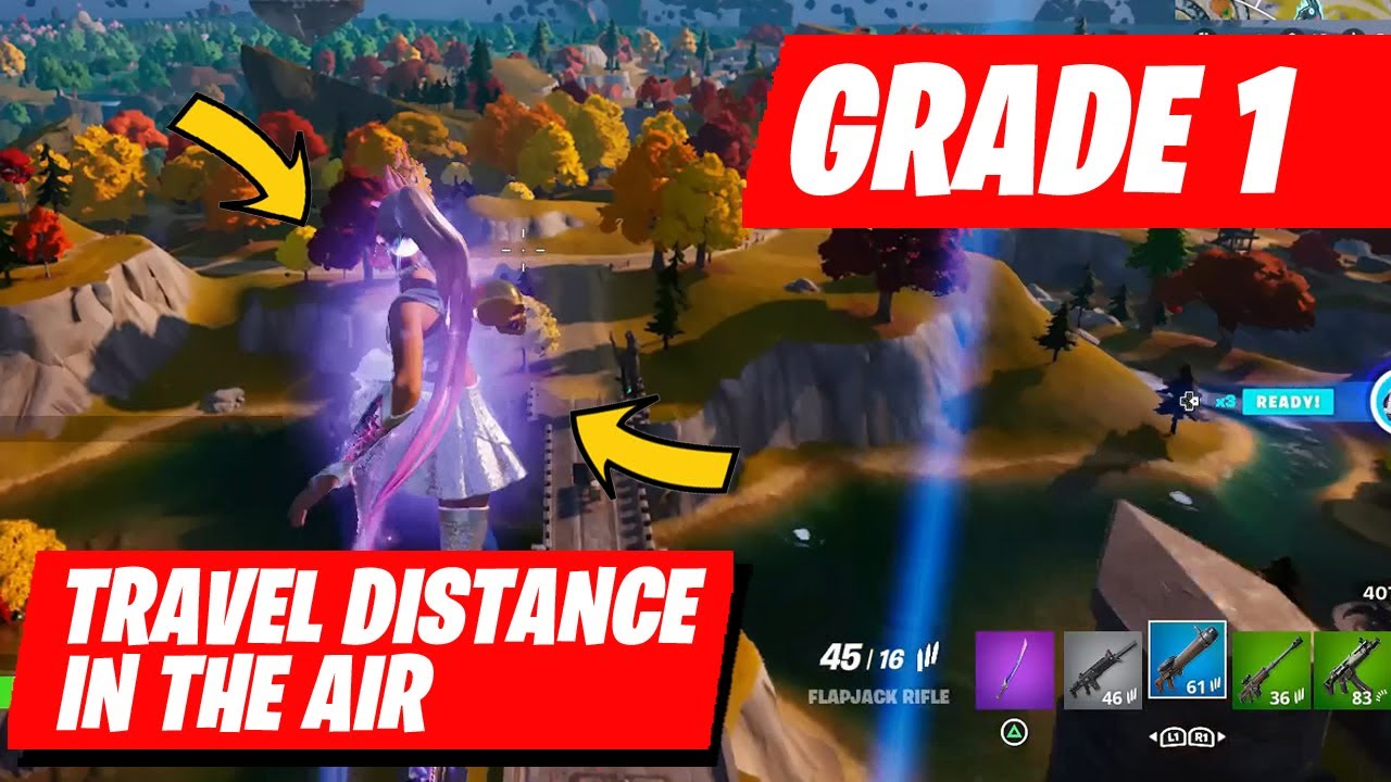View Distance Fortnite How To Travel distance in the air after landing in Fortnite - YouTube