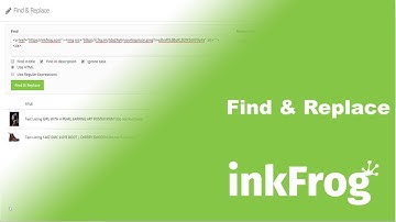 inkFrog Open: Find & Replace
