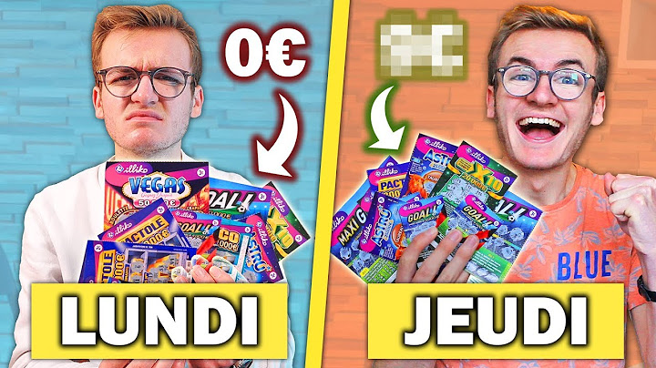 Vivre 1 semaine uniquement avec l'argent de tickets à gratter !
