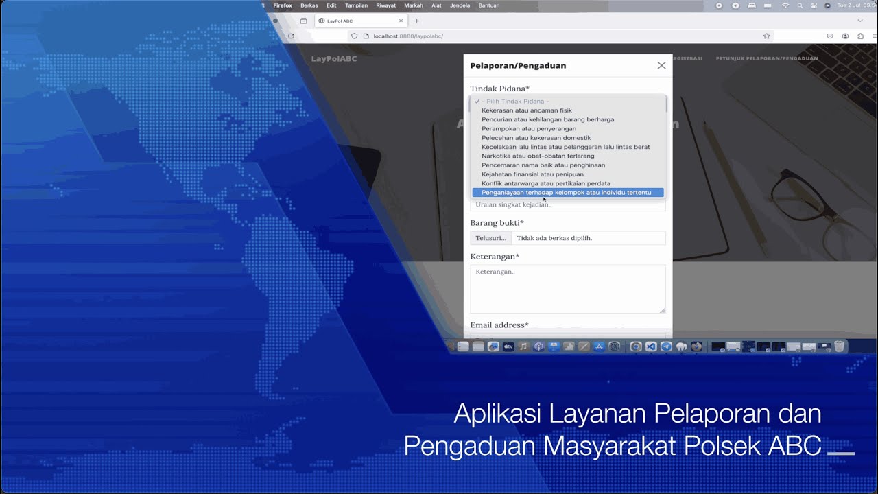 Tonton Demo Source Code Aplikasi Layanan Pelaporan/Pengaduan Masyarakat ...