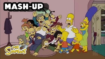 MASH-UP: Zombie Apocalypse 🧟‍♀️ | The Simpsons