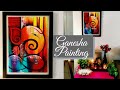 Ganesha Painting | Abstract Ganesha Painting | Easy Ganesha Painting Technique and Tutorial