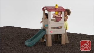 Step2 Lookout Treehouse Klimtoestel - Speeltoestel met glijbaan voor dreumesen en peuters