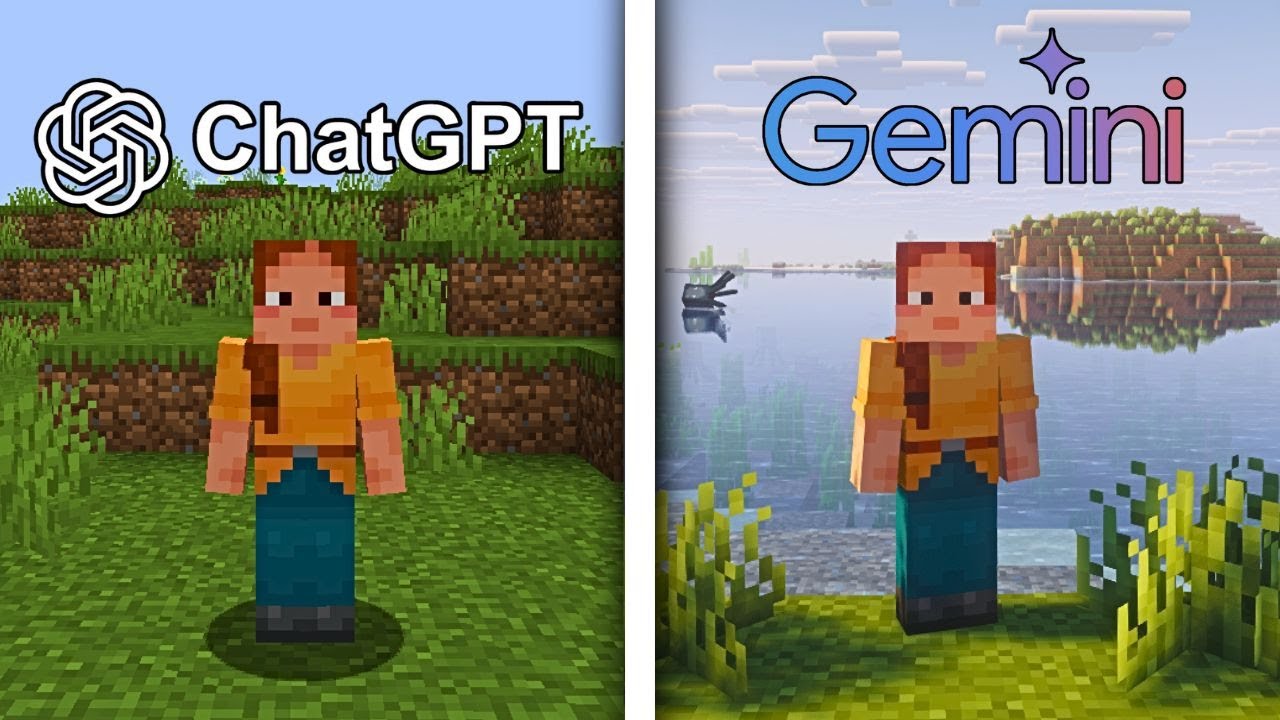 ChatGPT против Gemini: ИИ создают Minecraft с нуля!