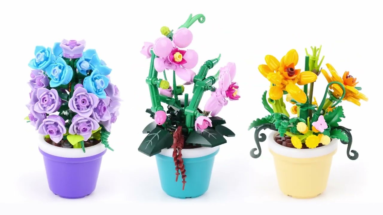 Blocos de Montar Max Premium Garden - Hortênsia 186 pçs