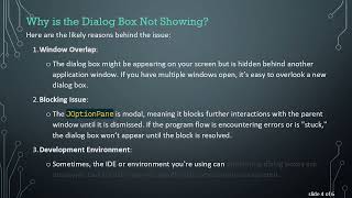 Solving the Java Dialog Box Issue When Handling Exceptions