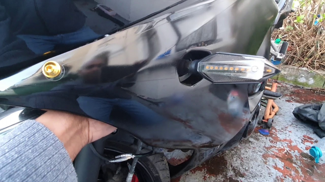 How to install sequential following indicators on a motorcycle YouTube