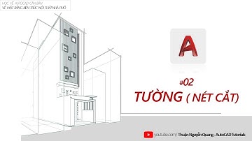 ✅ Bài 02: Vẽ Tường (nét cắt) // Vẽ Autocad Mặt Bằng Kiến Trúc Nội Thất Nhà Phố