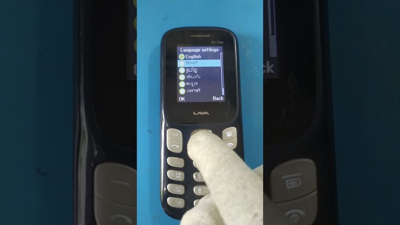 lava a3 vibe language change setting 