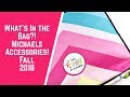 WHATS IN THE BAG?!?!— Michaels New Happy Planner Accessories- Fall 2018