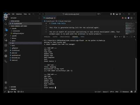 Hackathon -ll , Phase-1 , TODO-CONSOLE-APP