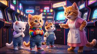 😲📱 Ginger Kitten Ignored Mama Cat’s Calls While Playing Video Games With Friends! 🎮 screenshot 5
